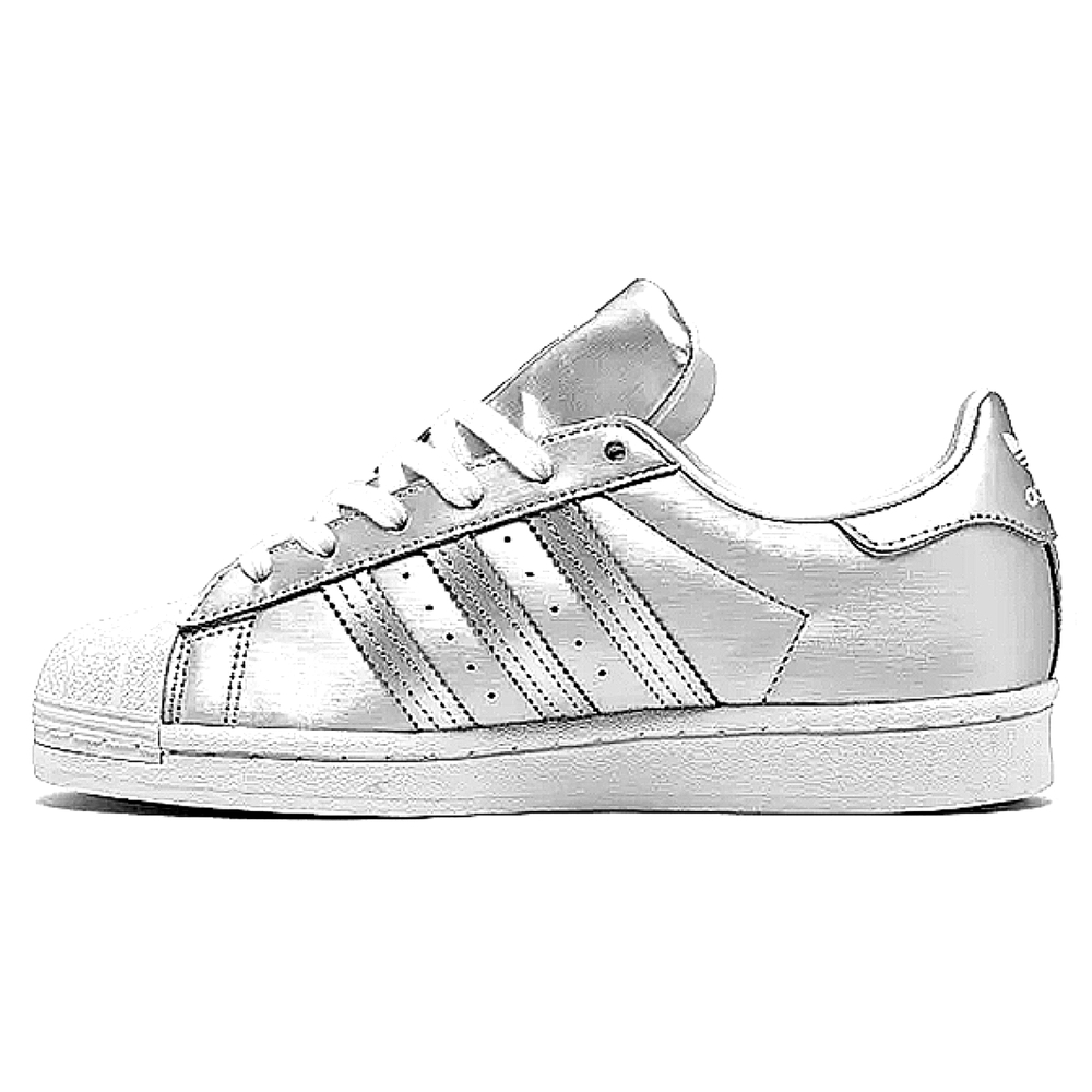 adidas Originals Women's Metallic Silver Sneakers